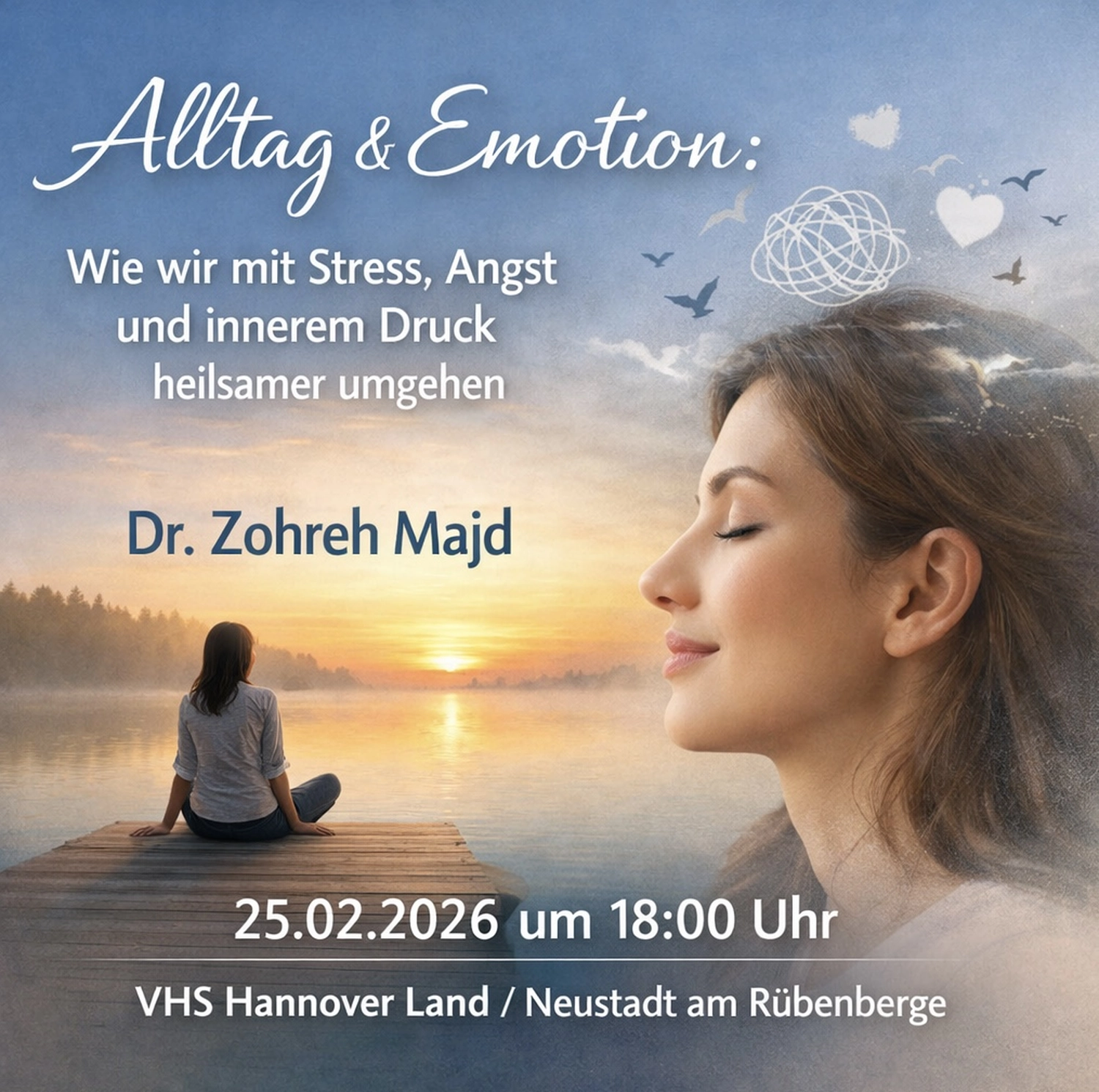 Eine Person, die eine Therapie zur Bewältigung von Angstzuständen erhält. digitale Kunstillustration. generative KI.